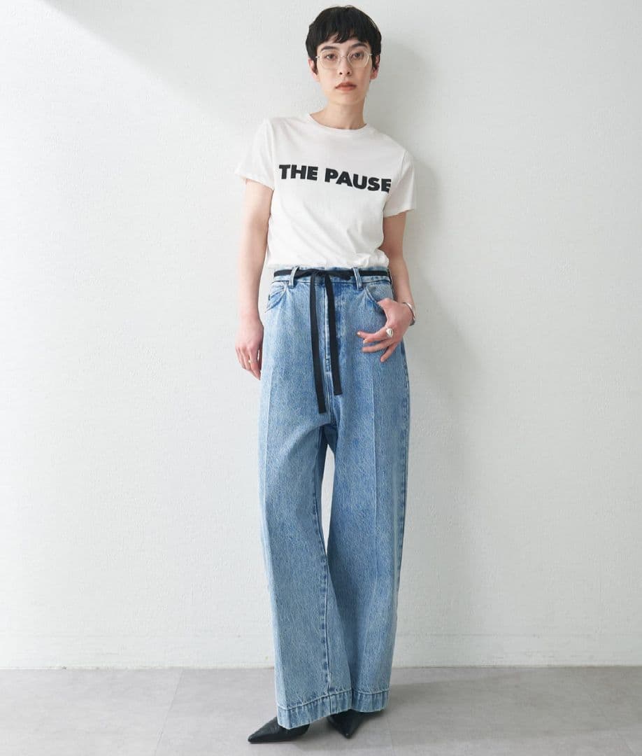 Whim Gazette センタープレスデニムパンツ 36