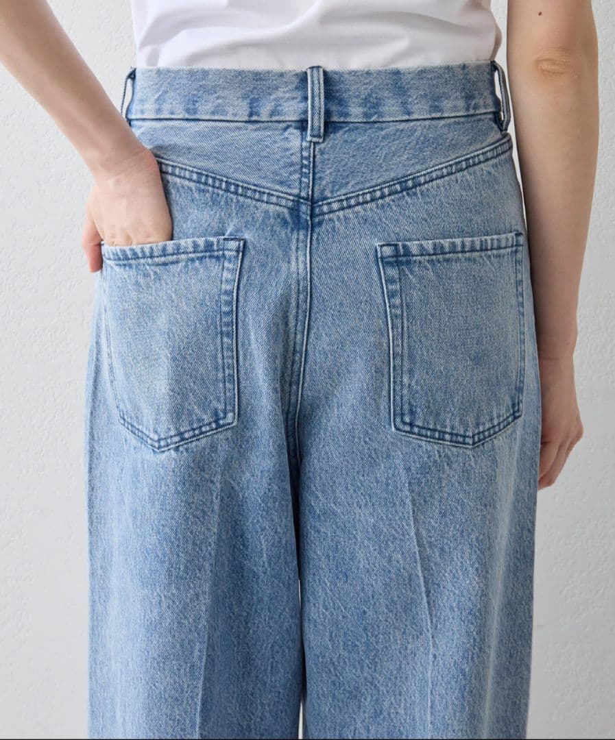 Whim Gazette センタープレスデニムパンツ 36