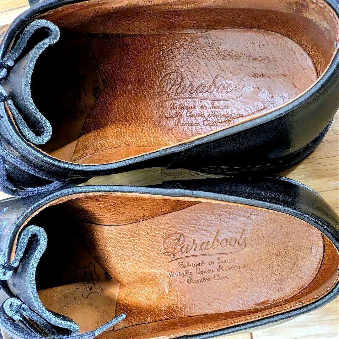 【極上艶デカタグ】Paraboot Michael 40.5パラブーツミカエル黒