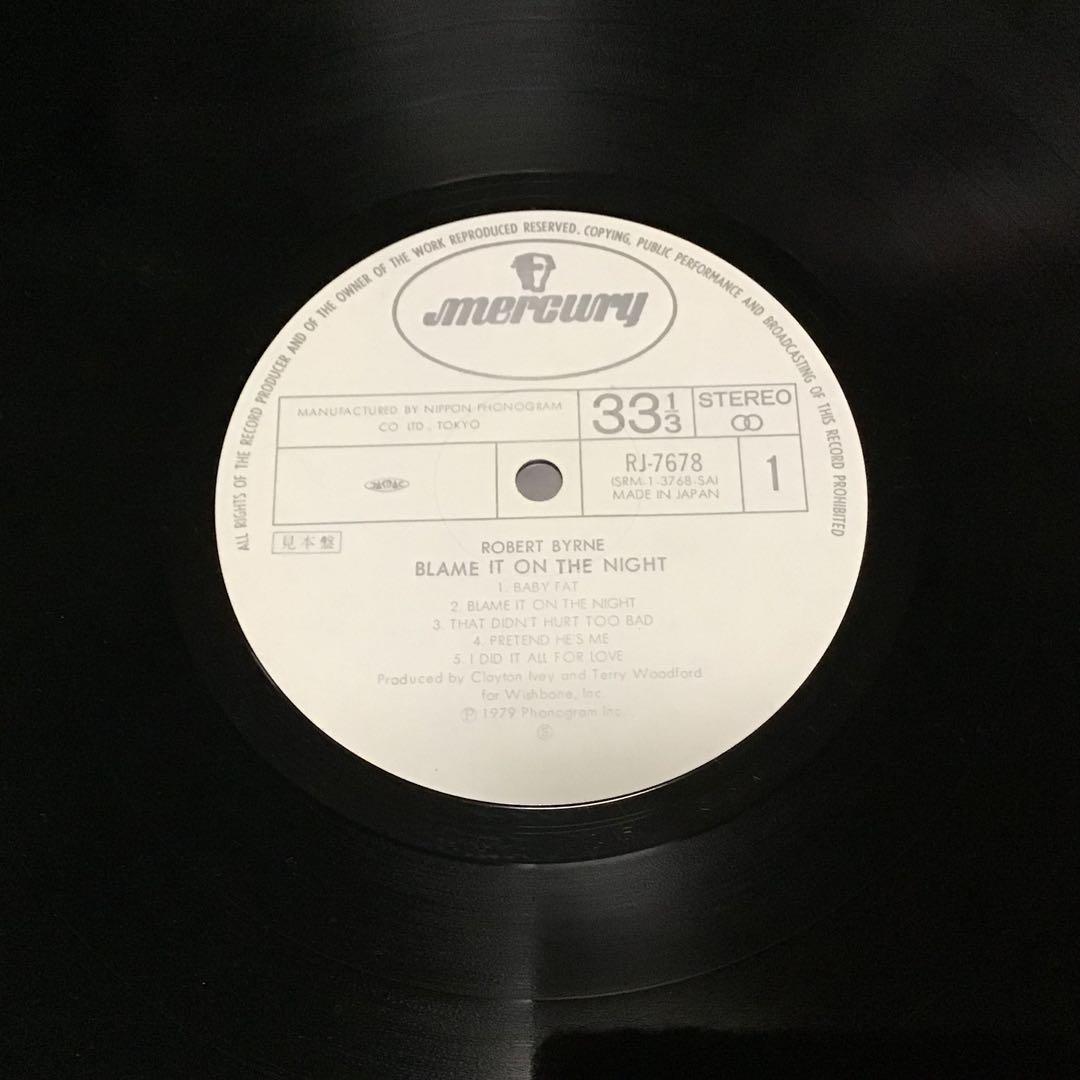 美盤❣️白ラベル見本盤LP『ロバート・バーン　ワン・ナイト・ロマンス』AOR名盤