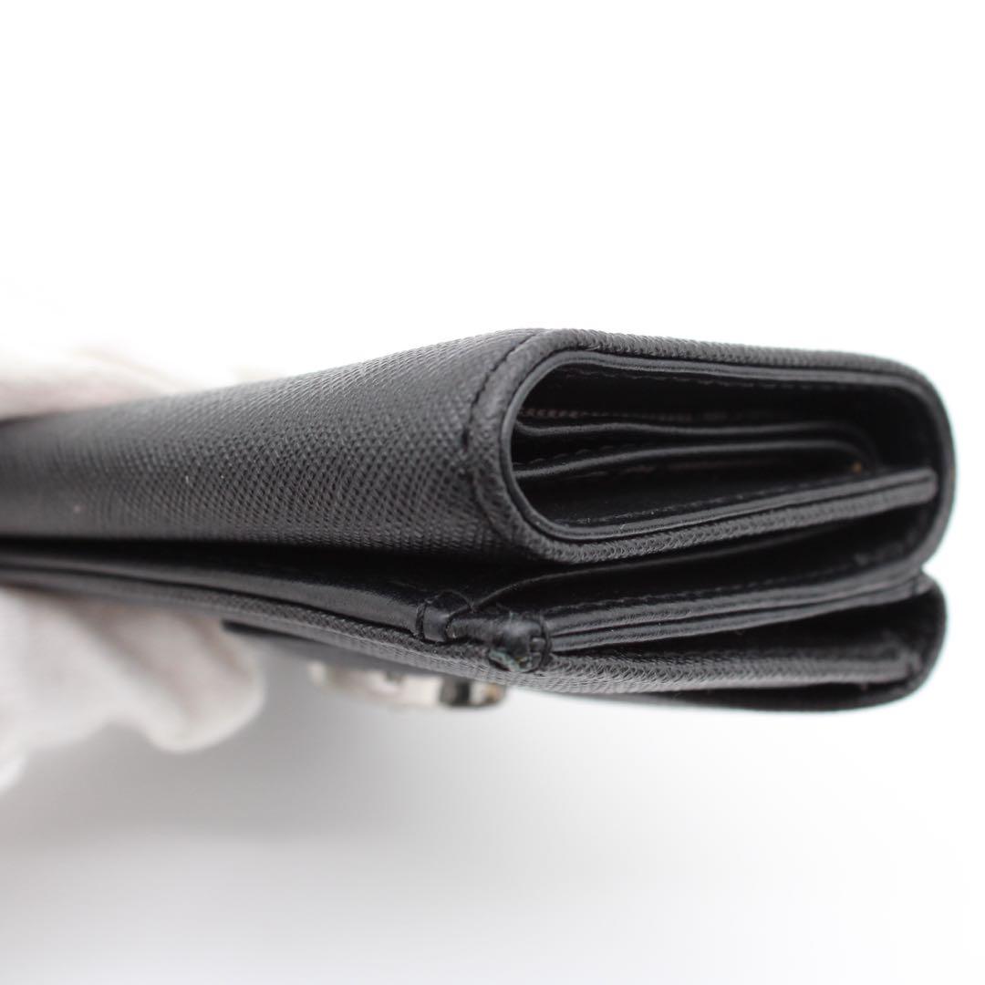 【極美品】Vivienne オーブ 2つ折り財布 コンパクトウォレット 黒色