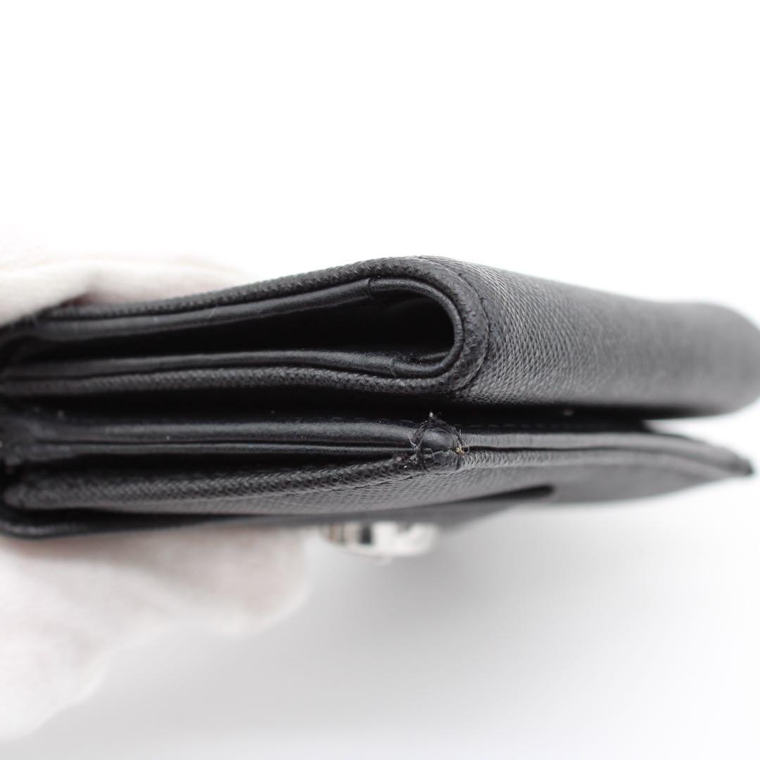 【極美品】Vivienne オーブ 2つ折り財布 コンパクトウォレット 黒色