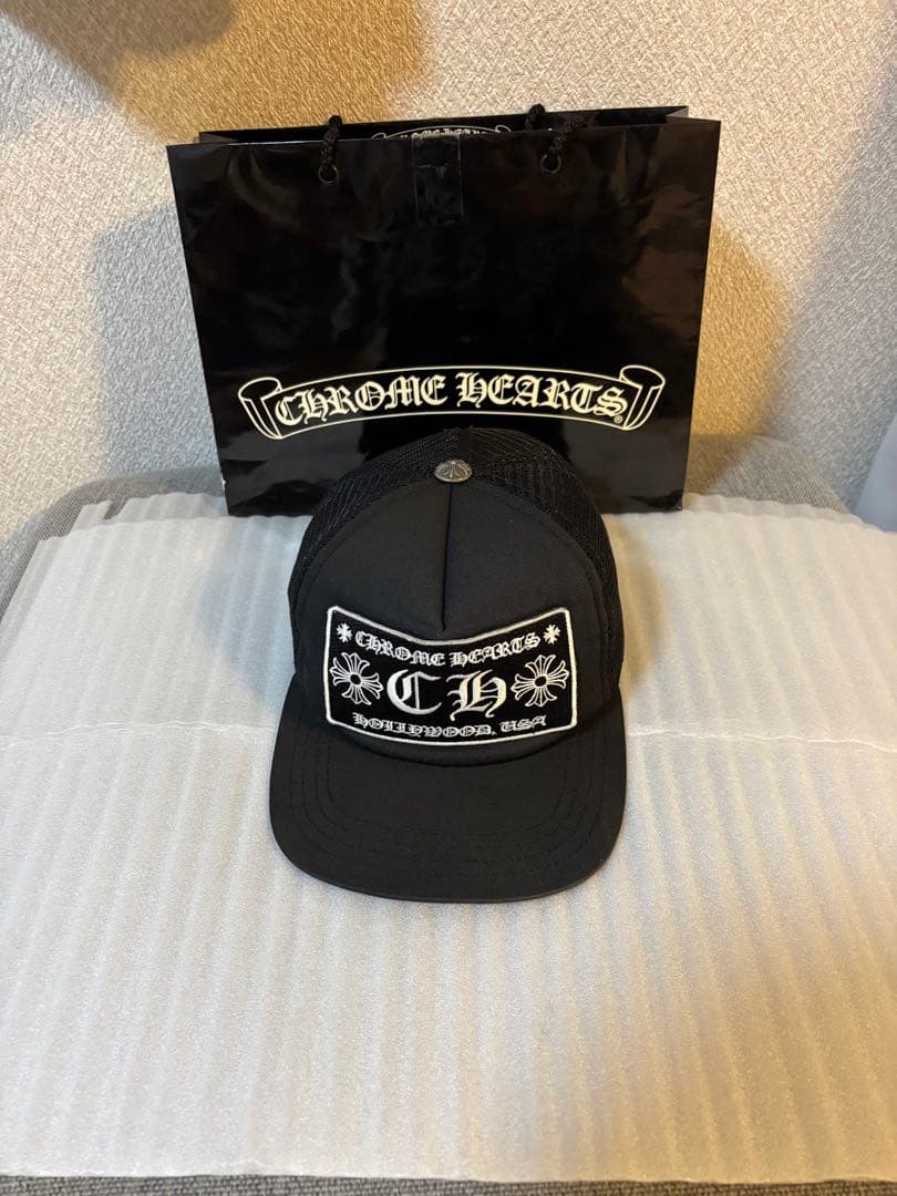 【鑑定済み】クロムハーツキャップ　正規品　ブラック