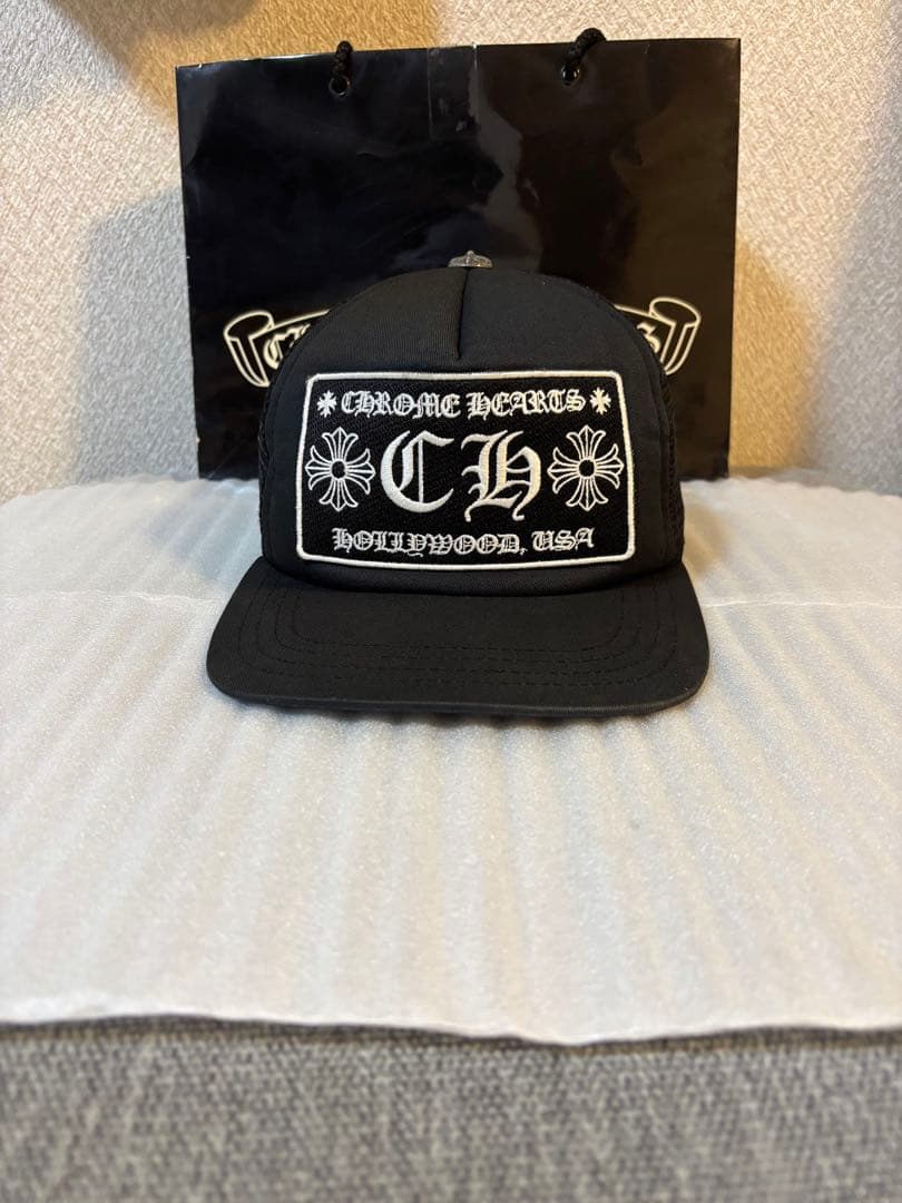 【鑑定済み】クロムハーツキャップ　正規品　ブラック