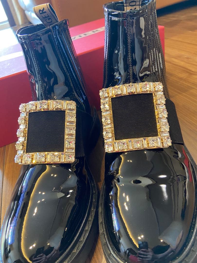確実正規品 ロジェヴィヴィエ ROGER VIVIER チェルシー ブーツ