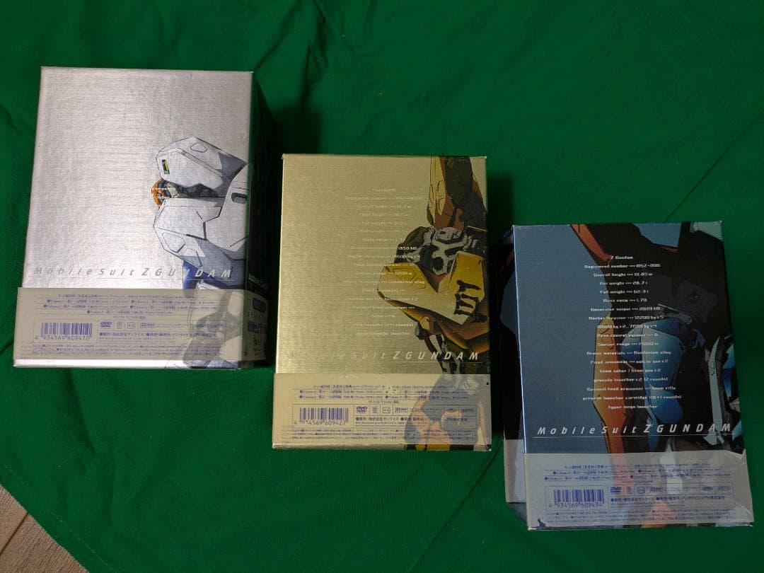 初回限定セット組 機動戦士Ｚガンダム DVDメモリアルボックス 全３巻セット