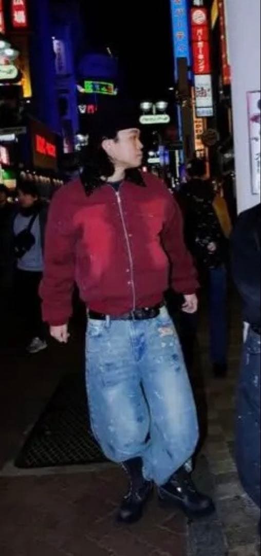 パンツ BELVET M size Washed Faded Denim
