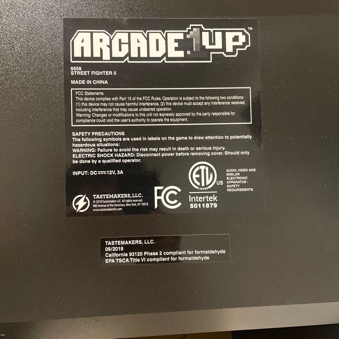 動作不明　arcade1up ストリートファイター　インテリア　ジャンク