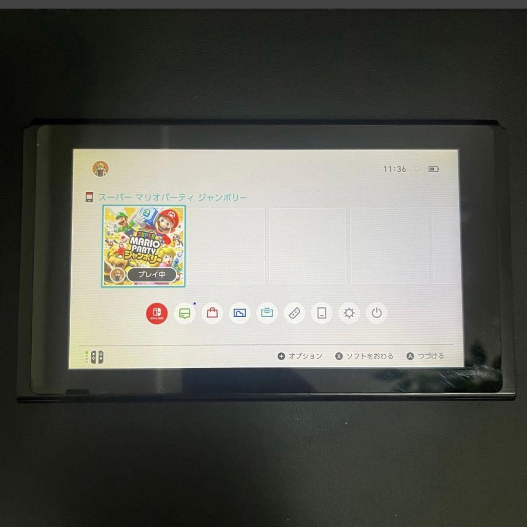 【美品/新品スティック交換済/バッテリー強化版】Switch 本体 グレー