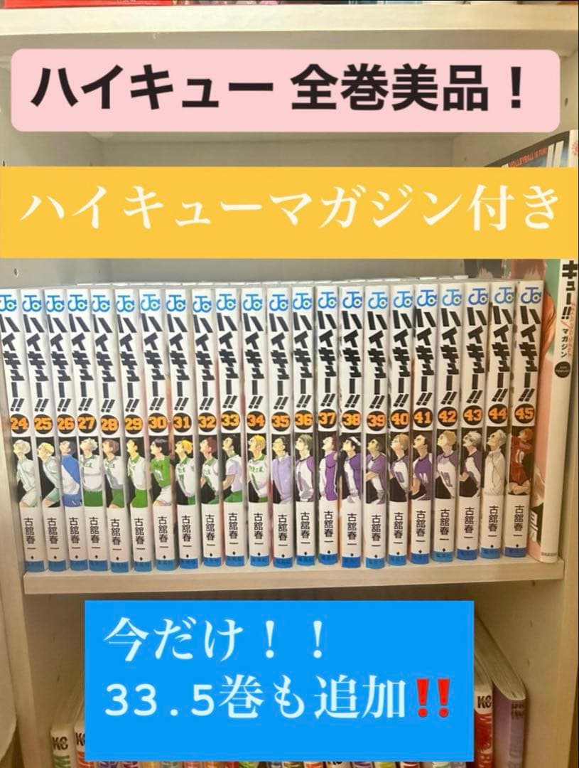 ハイキュー全巻セット 1-45巻＋ハイキューマガジン＋その他おまけ