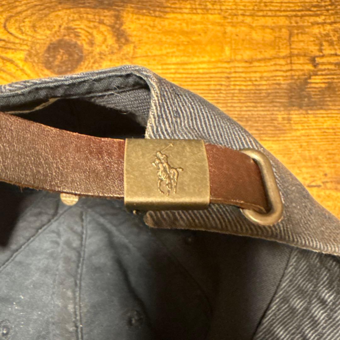 POLO RALPH LAUREN Navy ツインボールキャップ