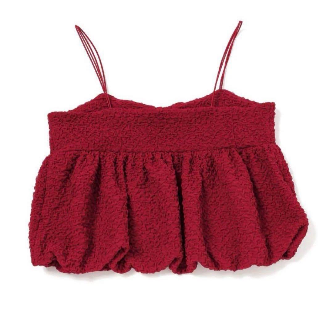 新品◇ POPPY BALLOON RIBBON CAMI (RED)