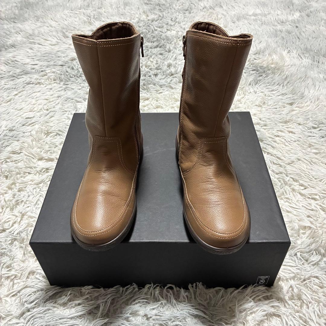 【未使用に近い】アキレスソルボ GORE-TEX 本革 防水 3E 24.0