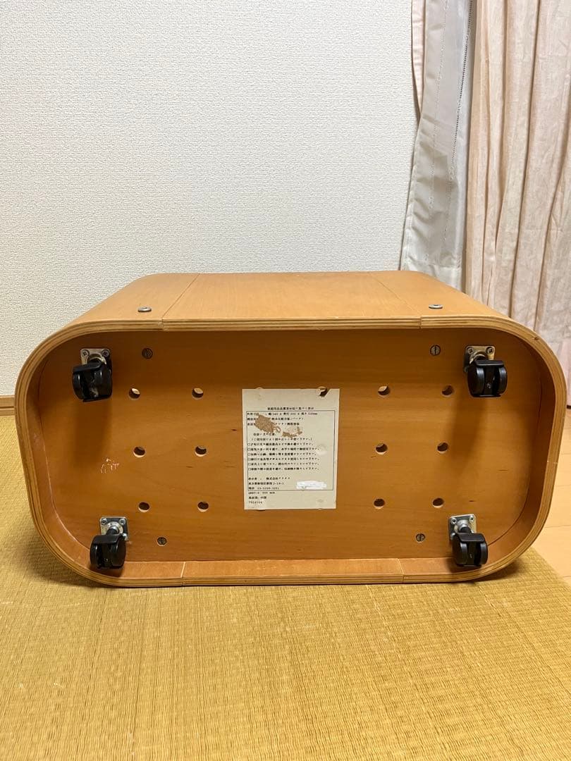 アクタス ACTUS トイボックス キャスター付き ビーチ材①