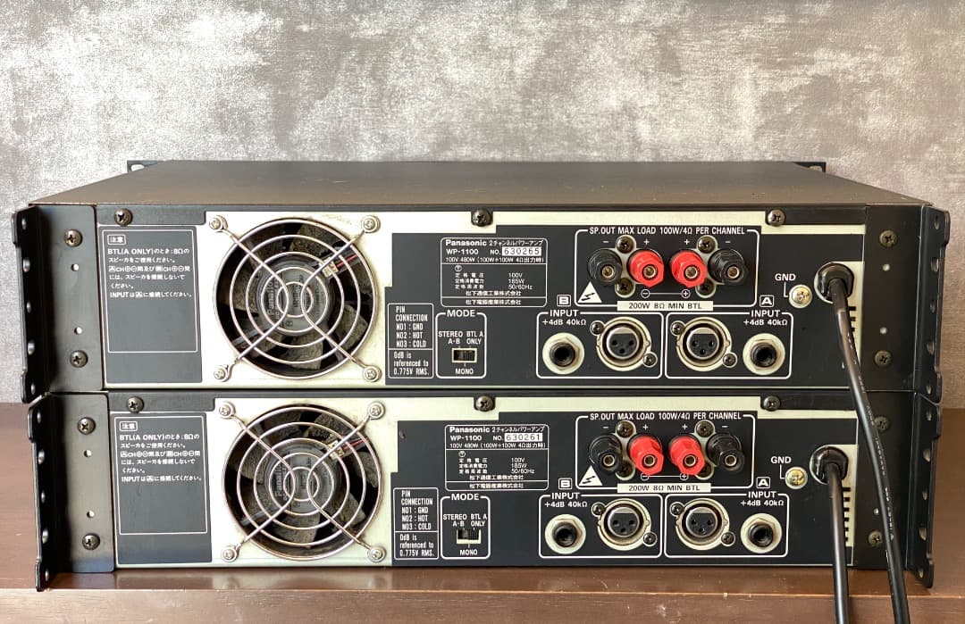 ま*ん様 【2台セット】動作品 RAMSA WP-1100 2チャンネル パワー