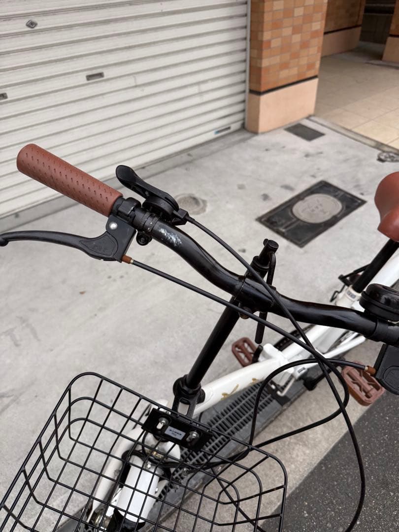 208 自転車 大阪市 【引取り限定】 20インチ 美品 折りたた変速付き