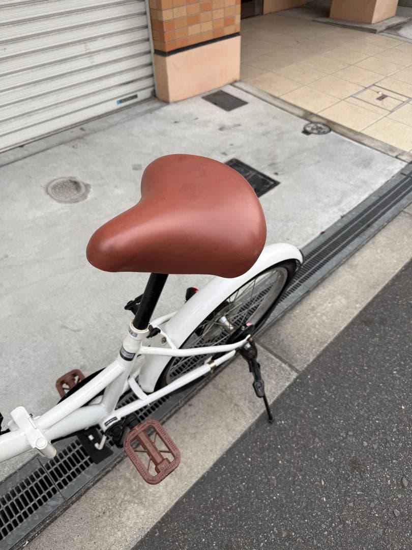 208 自転車 大阪市 【引取り限定】 20インチ 美品 折りたた変速付き