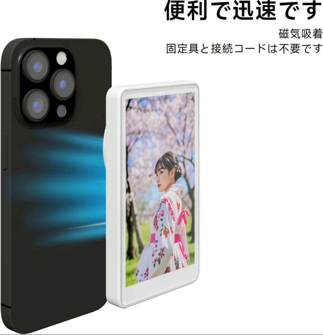 最終価格　JEVDES iPhone 自撮りモニター セルフィーモニター