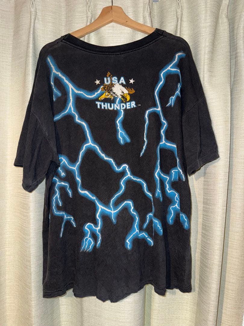 は*か様 90s アメリカンサンダー ヴィンテージTシャツ ブラックパンサー フ