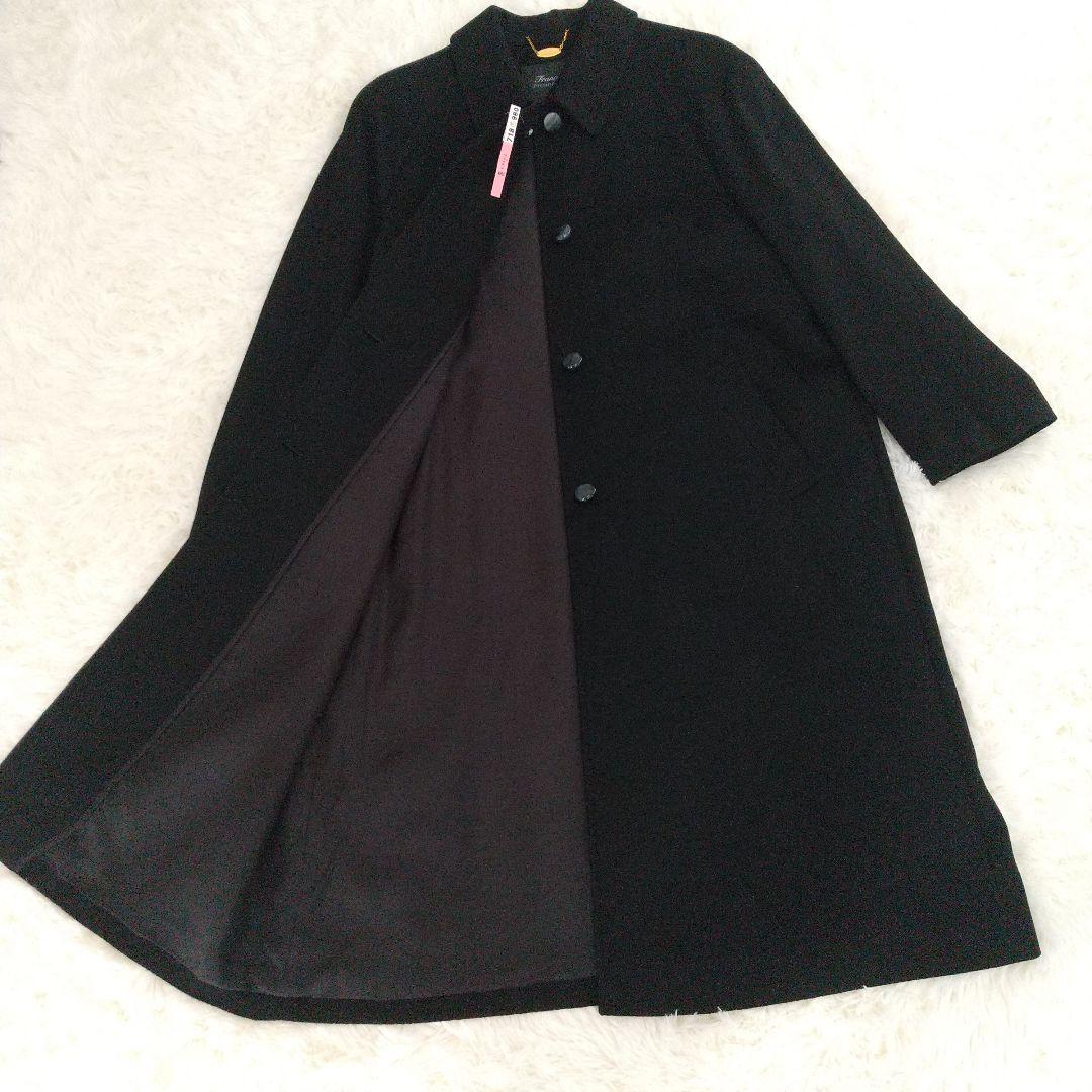 【最高峰】ピエールバルマンピュアカシミヤ100％ 圧倒的オーラ極艶 コート