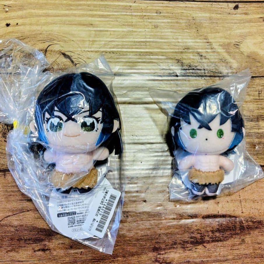 セット❤嘴平伊之助❤鬼滅の刃　ぬいぷりけおすわりBIG3　ぴゅあぬい1　mini