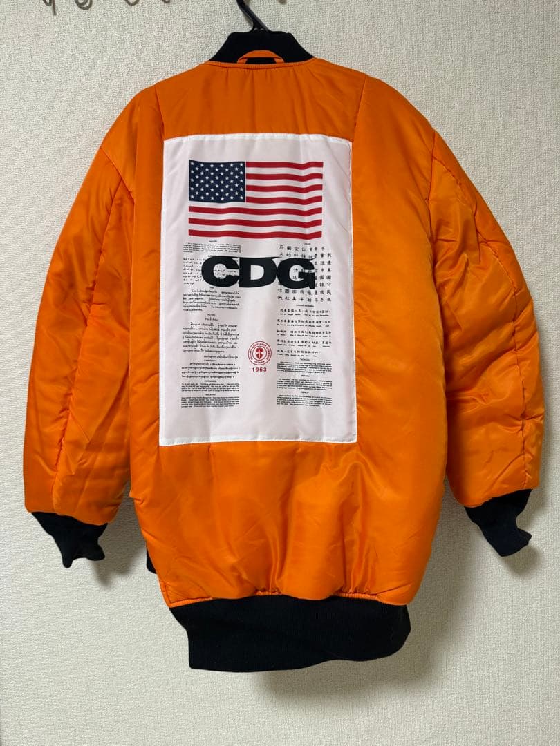 CDG ALPHAコラボMA-1 ブラック　M