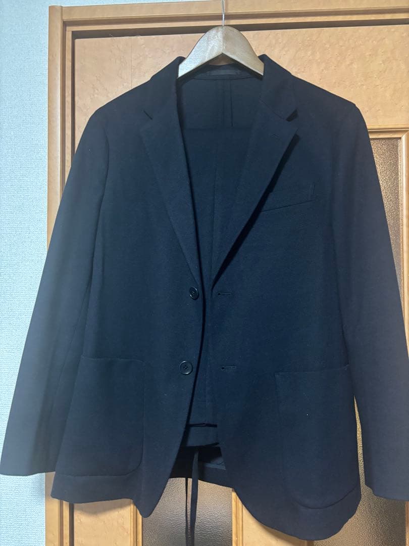 完売品】ブラッシュドジャージージャケット&タックワイドパンツ
