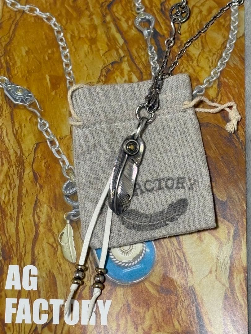 AG FACTORY あるじゃん サンフェザー&イーグルクルーフィンガーチェーン