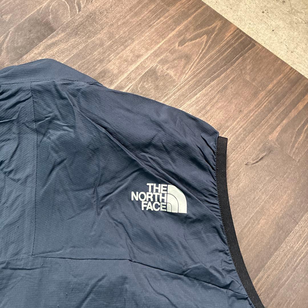 7BS2 THE NORTH FACE ジップアップベスト　ネイビー　古着