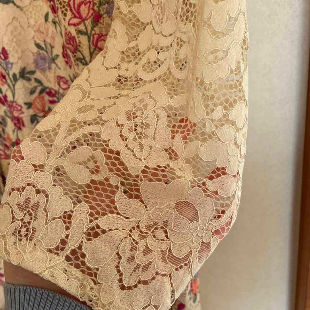 ローズティアラ☆花柄刺繍、ワンピース、スーパービューティー、大きいサイズ