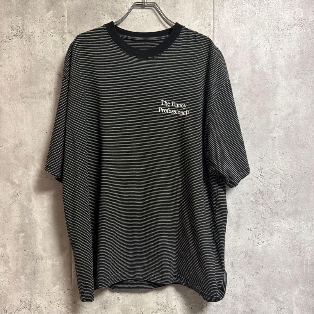 トップス ENNOY 22SS S/S Border Tee \"Black\"