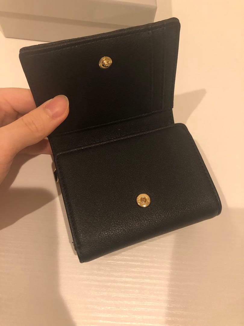 SAMANTHAVEGA キルティングスタッズ折り財布　黒　（※最終お値下げ）