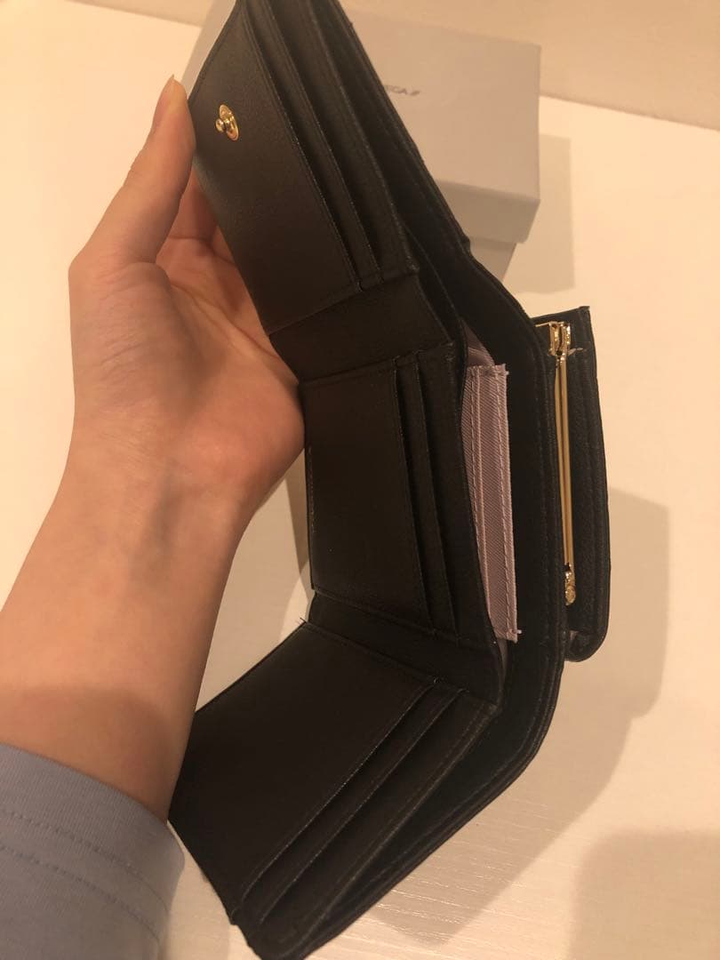 SAMANTHAVEGA キルティングスタッズ折り財布　黒　（※最終お値下げ）