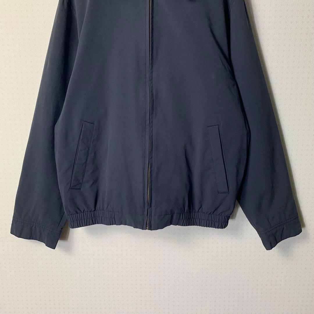 美品 00s エルエルビーン スイングトップ S ハリントン ネイビー チェック