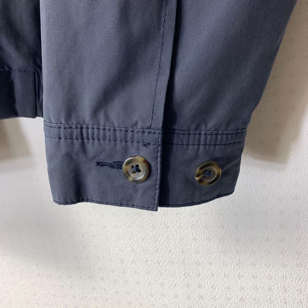 美品 00s エルエルビーン スイングトップ S ハリントン ネイビー チェック