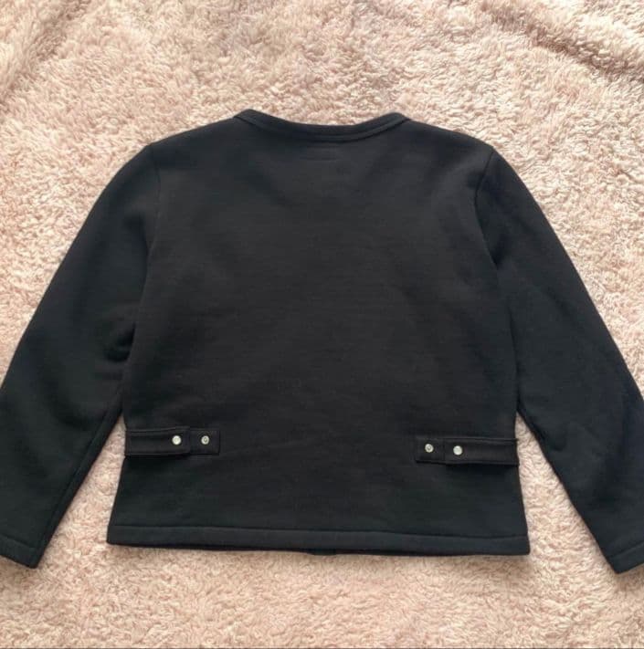 アニエスベー Agnes b カーディガンプレッション 黒S〜M