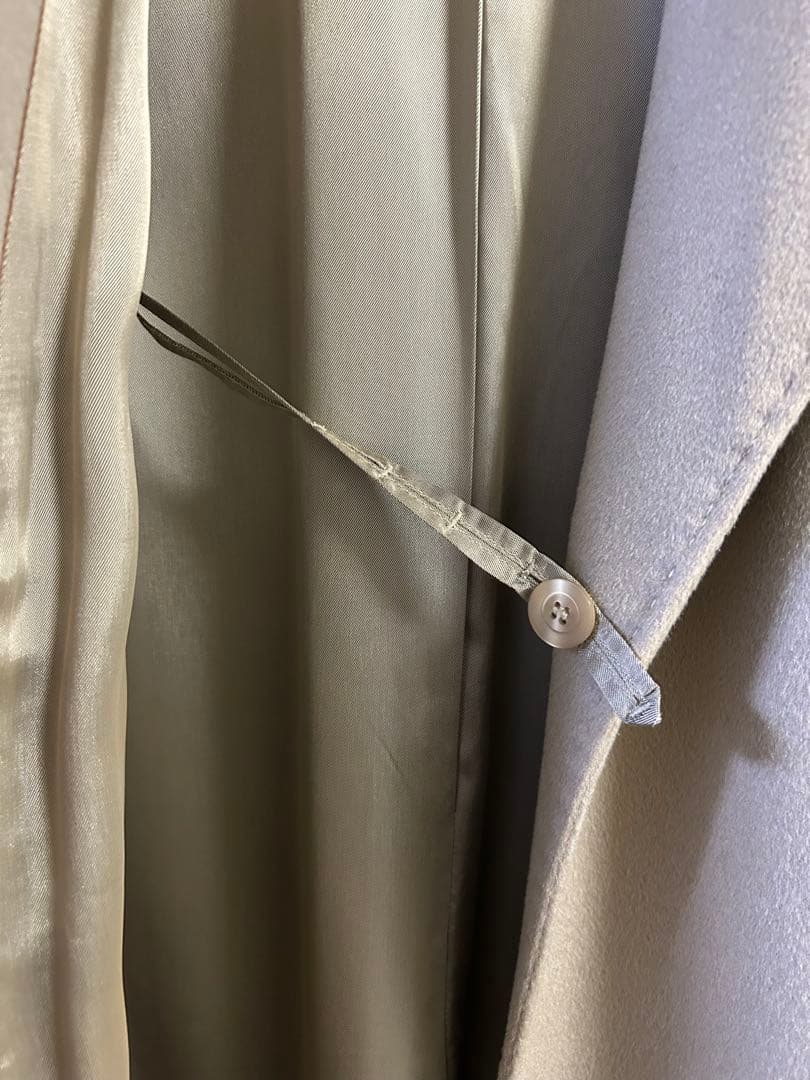 美品✨in AVATI ウール　ロングコート　ガウンコート　ベージュ　ベルト付き