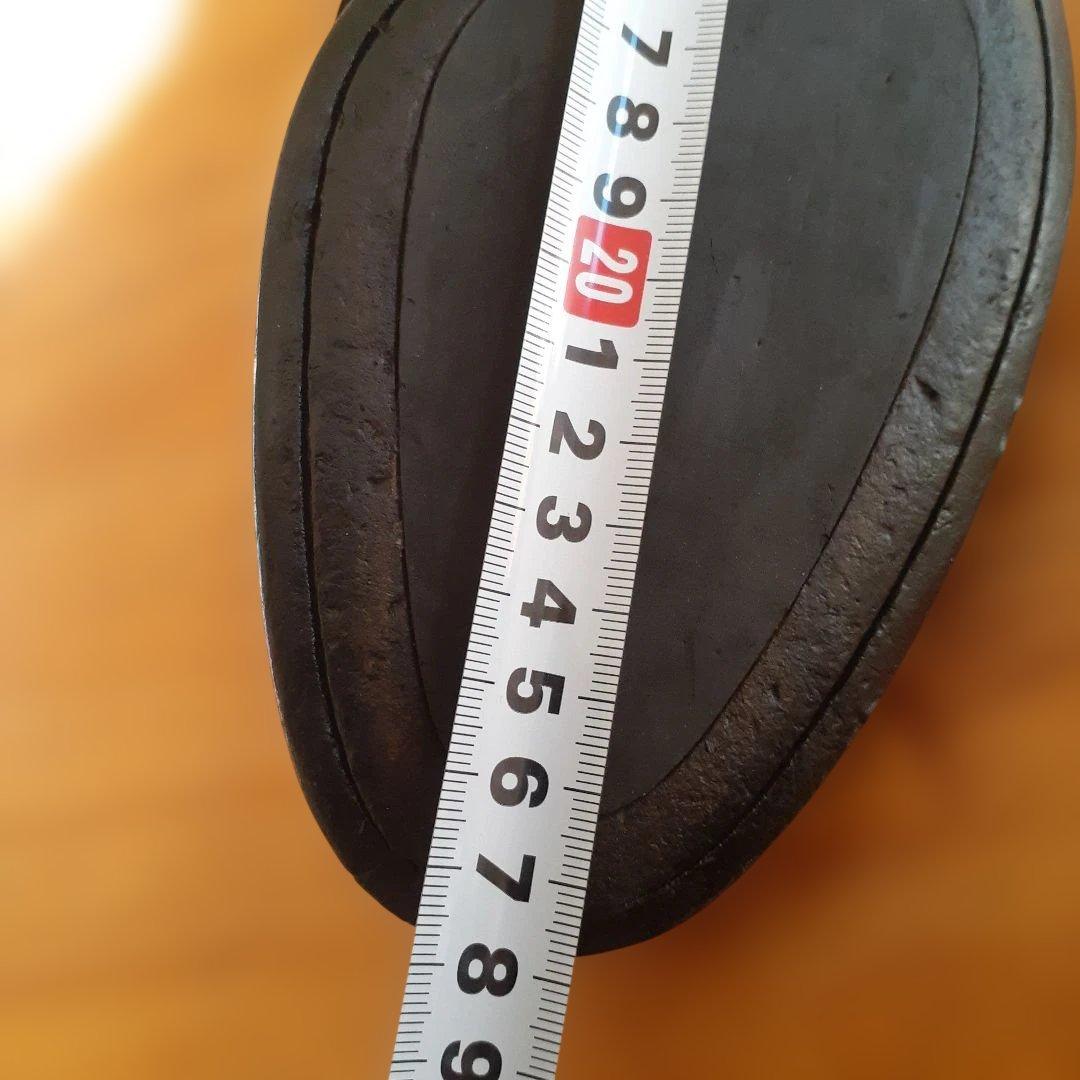 サントー二　ベルベットブラックシューズ 26.5cm ITALY