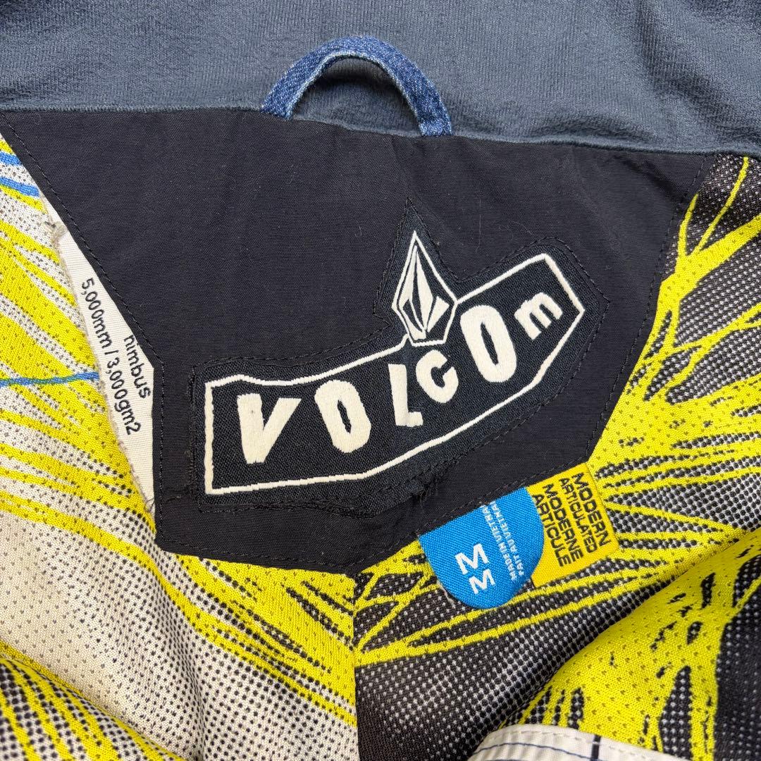 ボルコム　スノボーウェア　デニムパンツ　フレア　GENUINE 青 M ロゴ刺繍