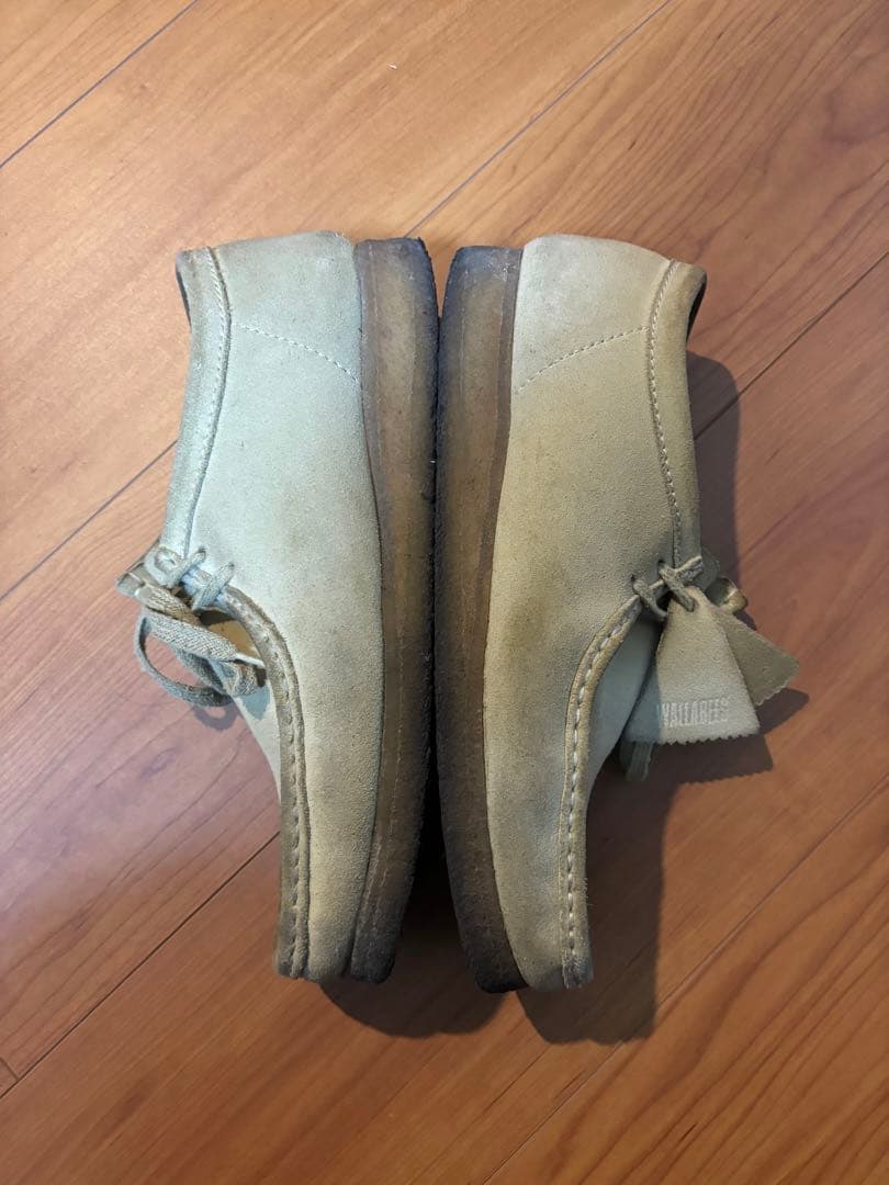 Clarks ワラビー 26cm ベージュ スエード モカシン