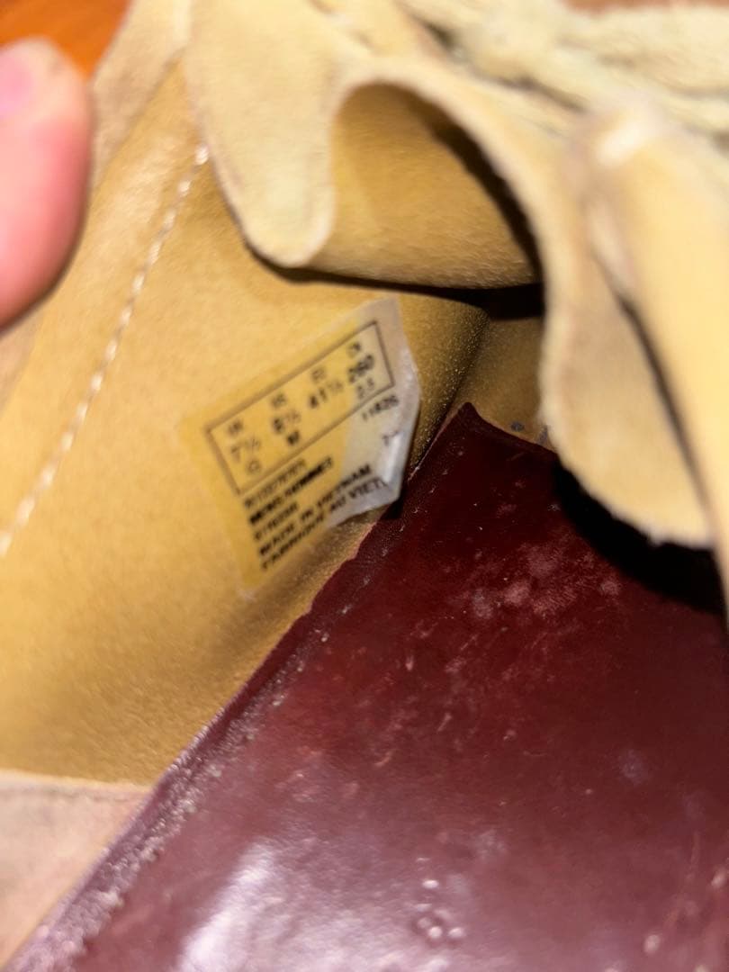 Clarks ワラビー 26cm ベージュ スエード モカシン