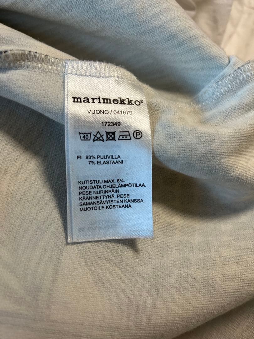 marimekko 植物柄 半袖ひざ丈ワンピース