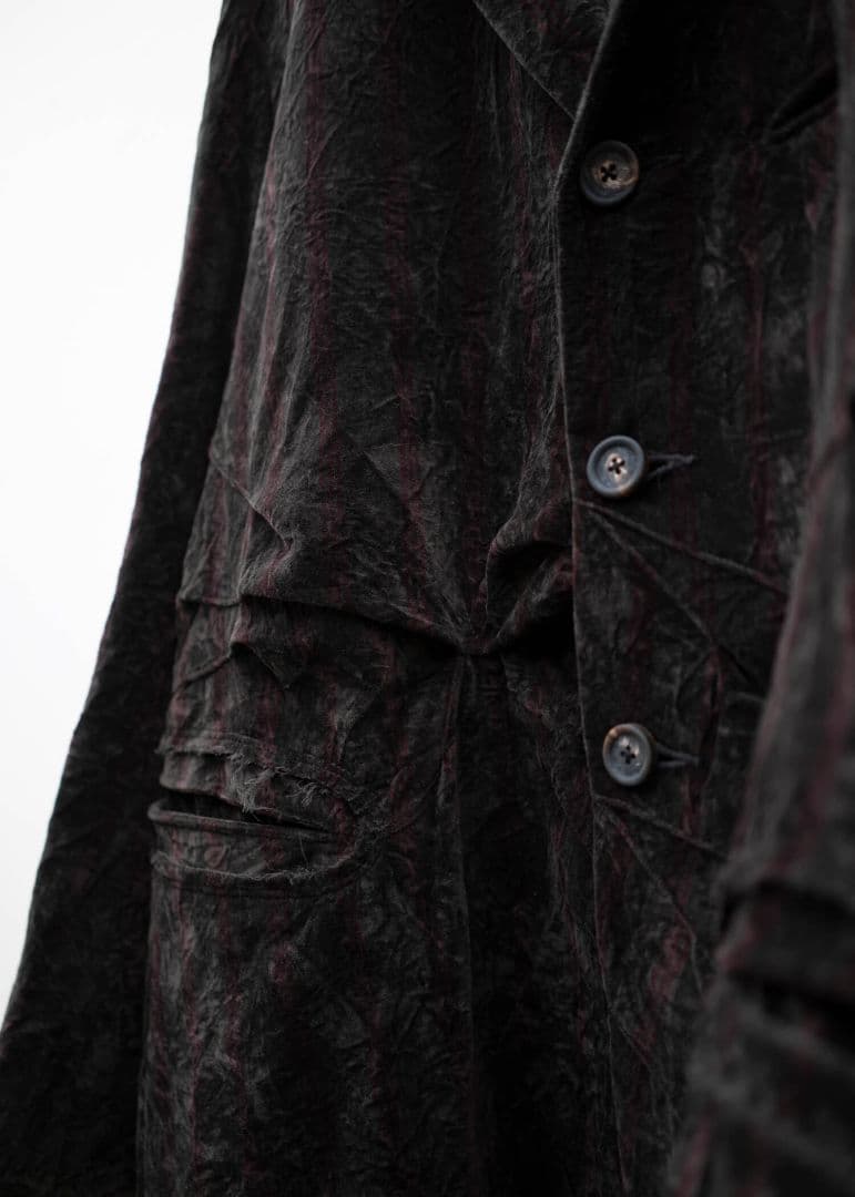 ジャケット・アウター ZIGGY CHEN AW23 VELVETEEN PLEATS BLAZER