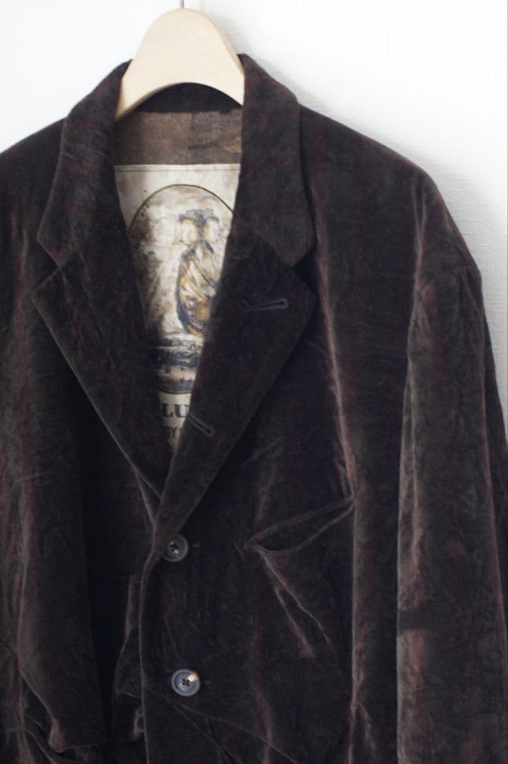 ジャケット・アウター ZIGGY CHEN AW23 VELVETEEN PLEATS BLAZER