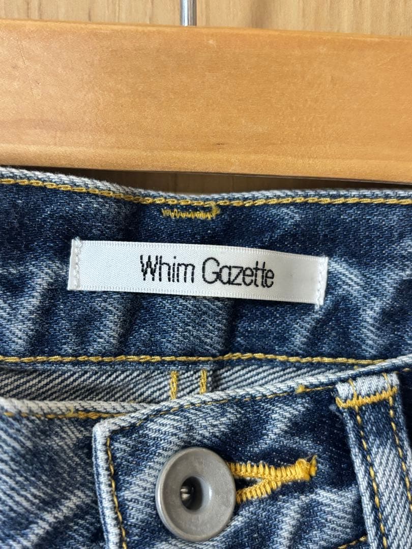 Whim Gazette デニムスリットスカート