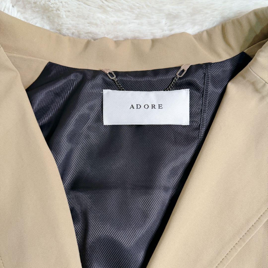 【極美品】ADORE アドーア トレンチコート ベージュ スプリングコート 春