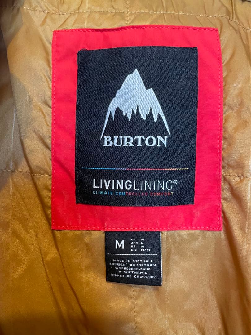 BURTON LIVING LININGスノーボードウェアレトロ配色