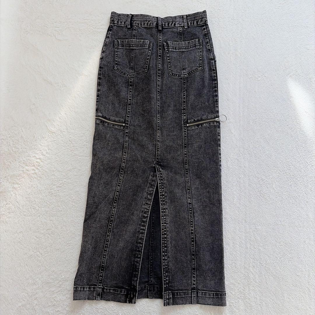 【メゾンスペシャル】 Side Zip Tight Denim Skirt 38