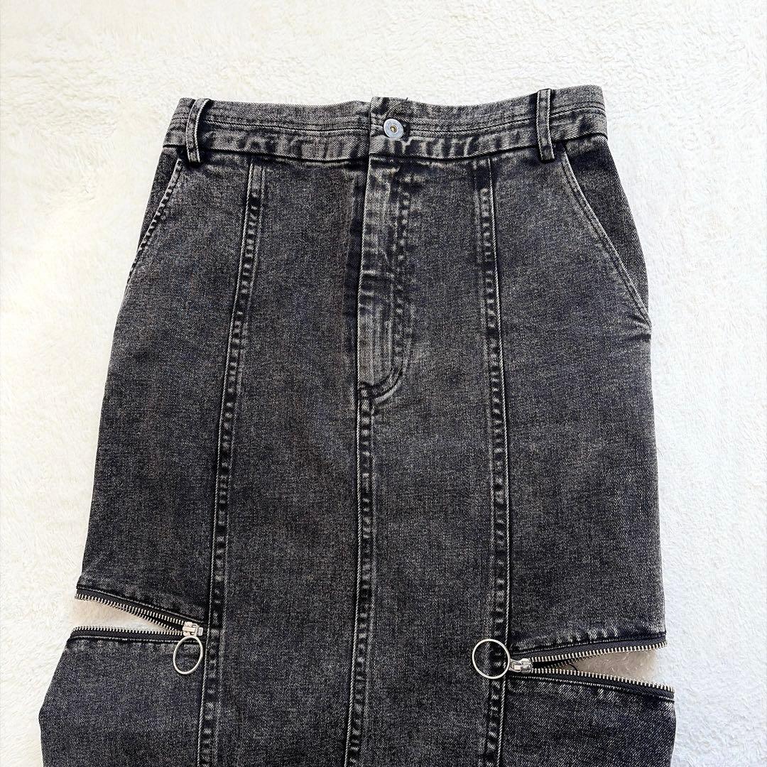 【メゾンスペシャル】 Side Zip Tight Denim Skirt 38