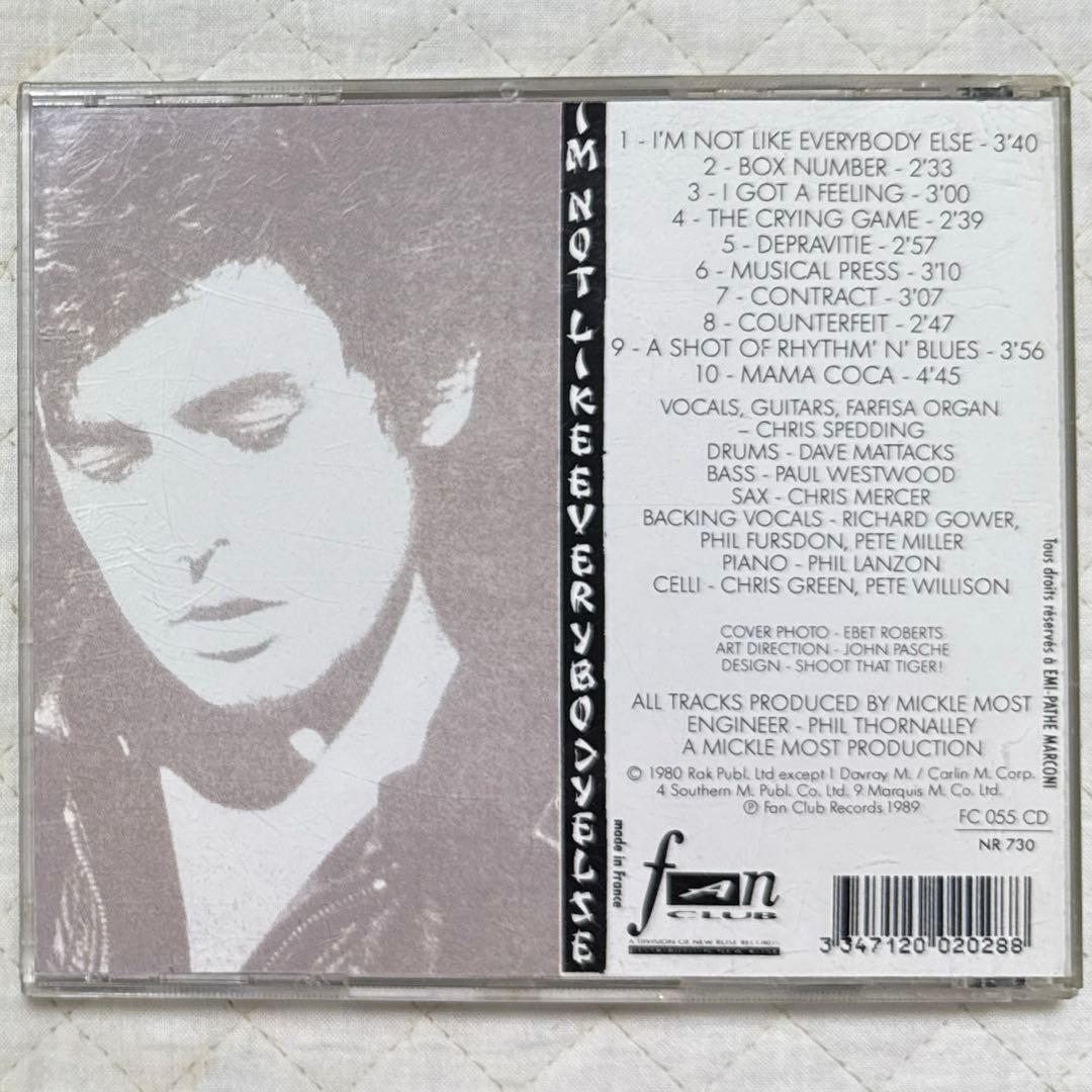 Chris Spedding / I'm Not Like Everybody〜